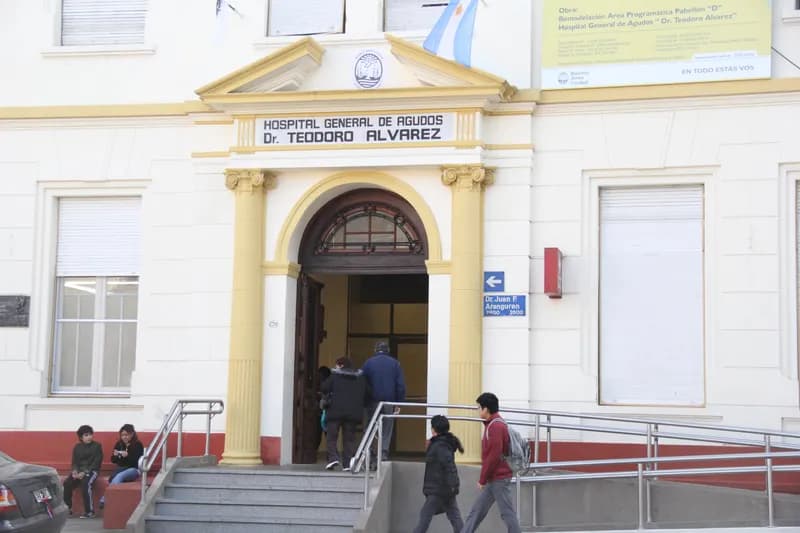 Frente del Hospital General de Agudos "Dr. Teodoro Álvarez"
