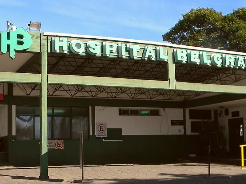 Frente del Hospital Provincial Gral. Manuel Belgrano